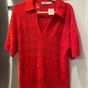 Free People Red crochet dress / swim coverup